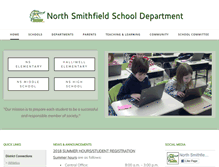 Tablet Screenshot of northsmithfieldschools.com
