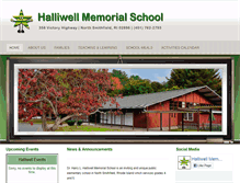 Tablet Screenshot of halliwell.northsmithfieldschools.com